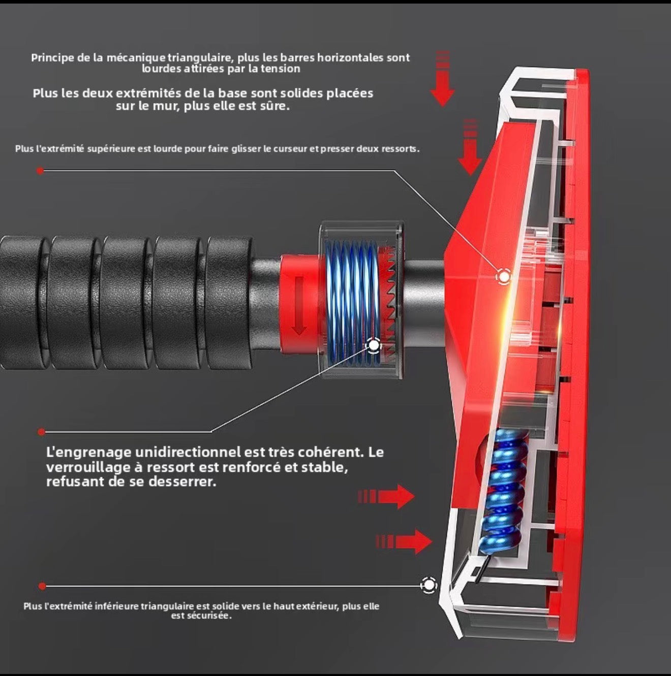 Barre de traction murale