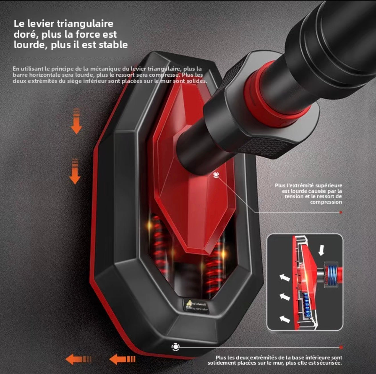 Barre de traction murale