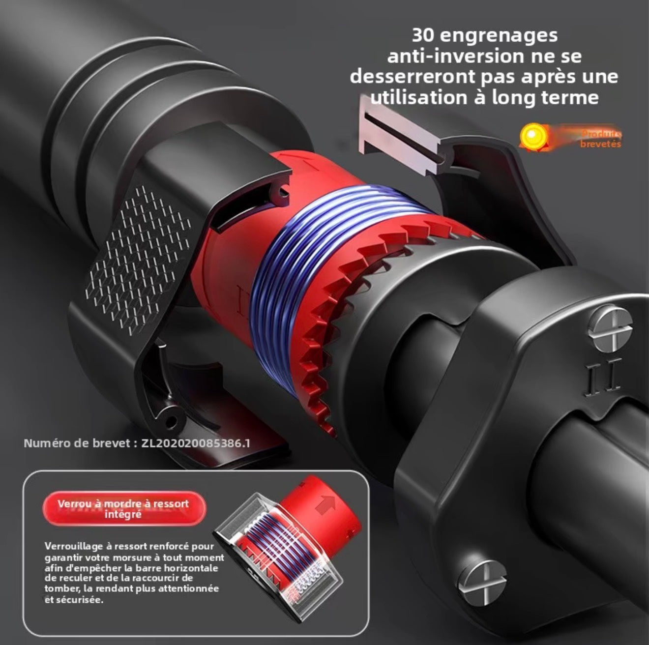 Barre de traction murale